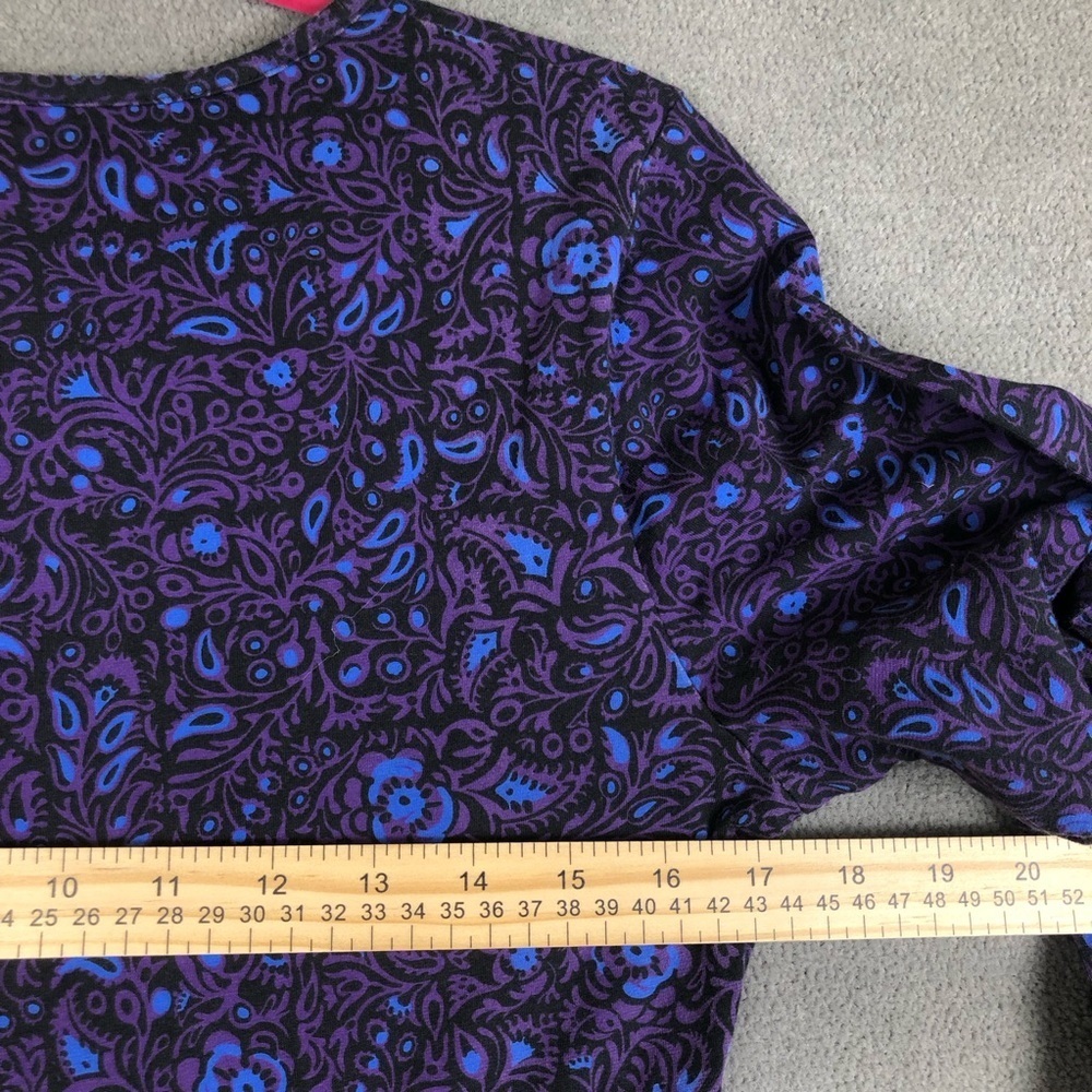 Patagonia Margot 3/4 Sleeve Paisley V Neck Organic Cotton size M - Picture 5 of 5